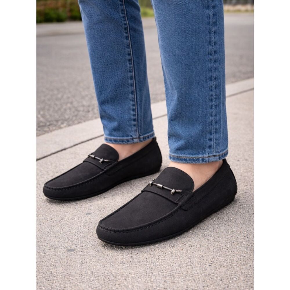 NEW! Call It Spring Oakmont  Horsebit Accent Square Toe Vegan Driving Loafers